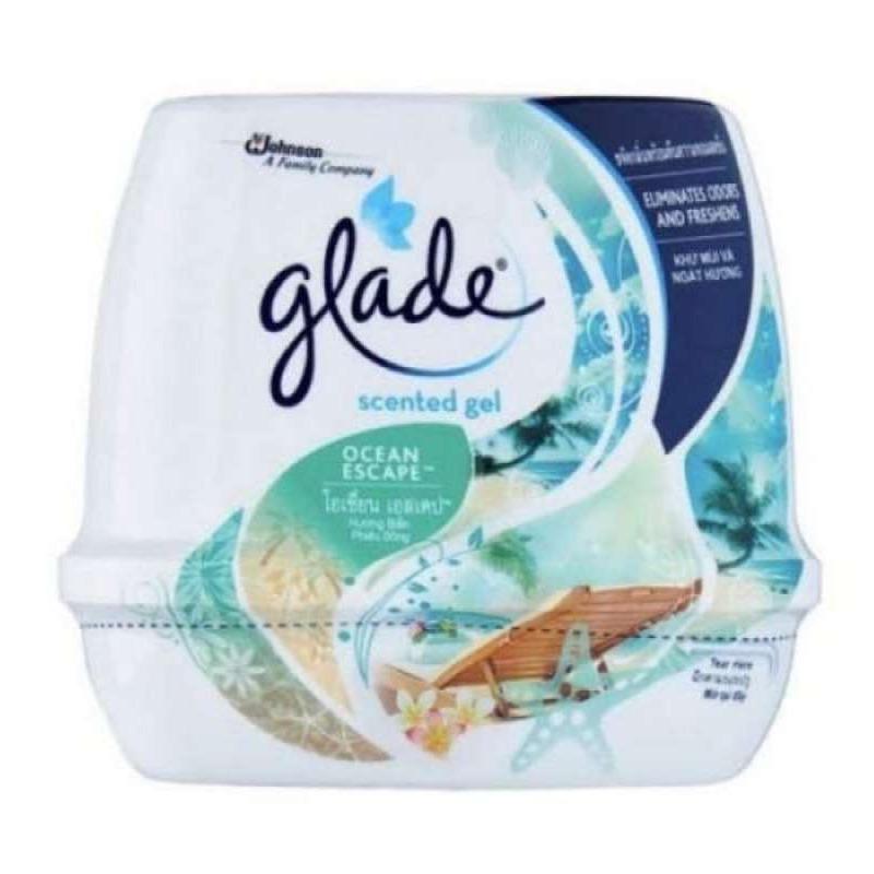 Pekanbaru GLADE SCENTED GEL VANILLA&OUTWOOD 180GR