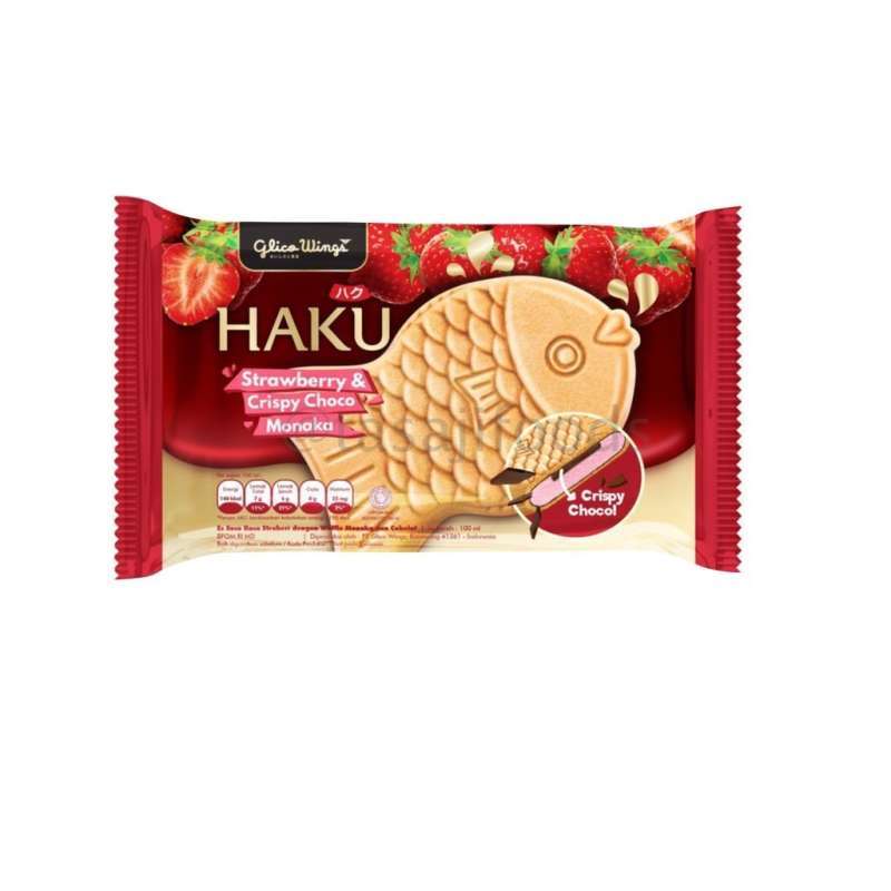 Pekanbaru Glico Haku Sberry&Crsp Choco Monaka 100M