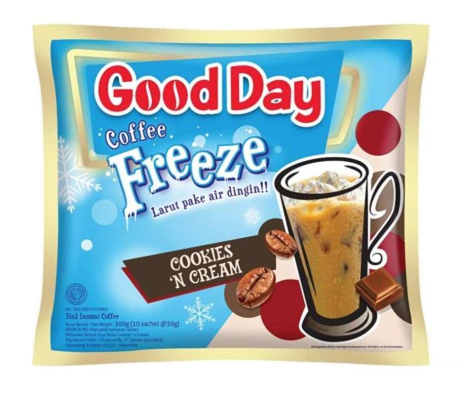 Pekanbaru Good Day Freeze Cookies N Cream 10X30Gr