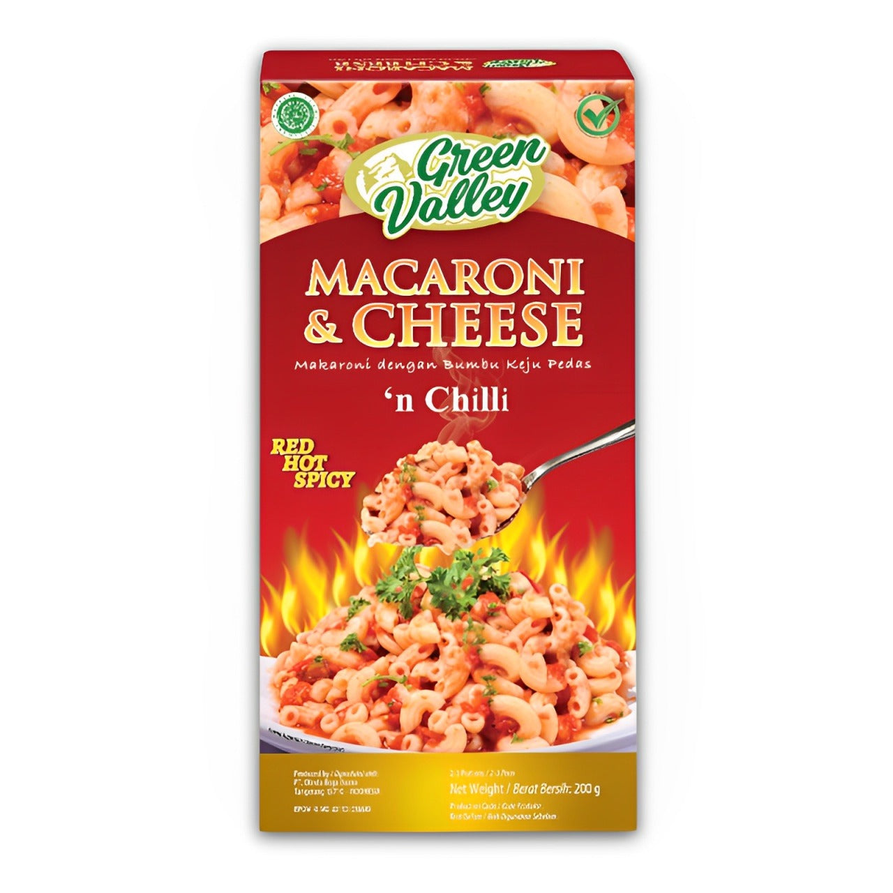 Pekanbaru Green Valley Mcrn&Cheese 'N Chilli 200Gr