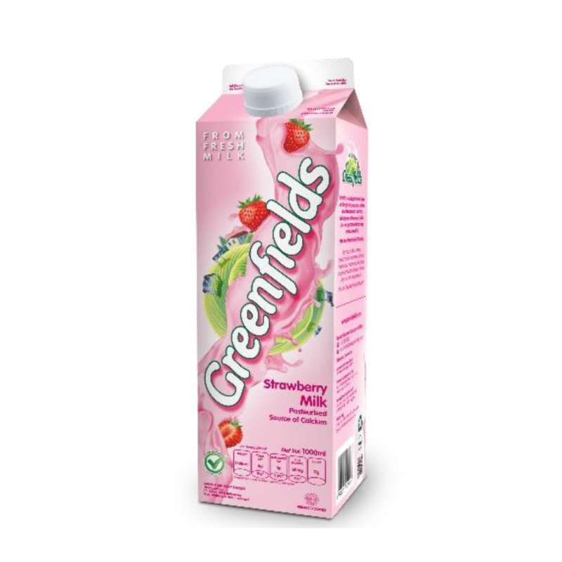 Pekanbaru Greenfields Fresh Milk Strawberry 950Ml