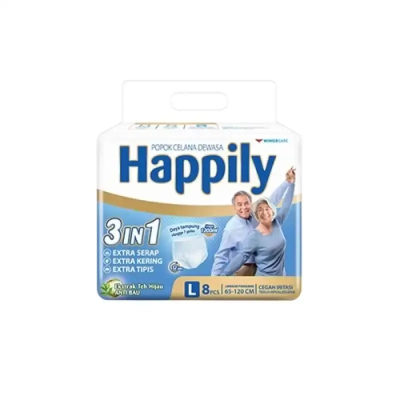 Pekanbaru Happily Adult Diapers Pants L8