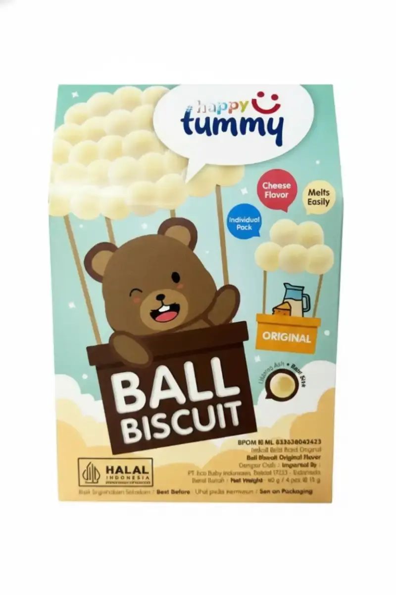 Pekanbaru Happy Tummy Ball Biscuit Original 60Gr