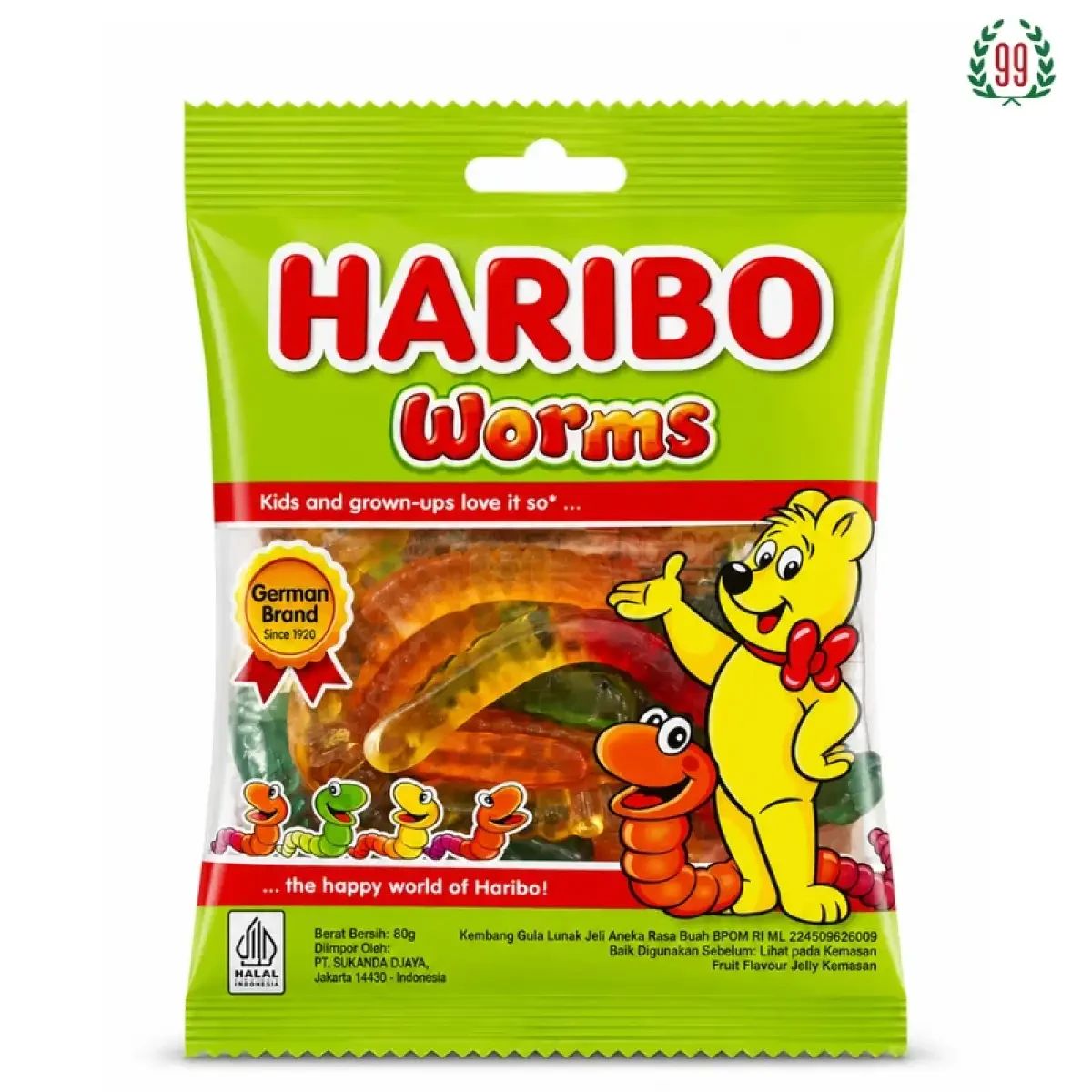 Pekanbaru Haribo Hb-Worms 80Gr