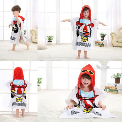 Pekanbaru Baju Handuk Mandi Anak Karakter / Handuk Ponco Topi