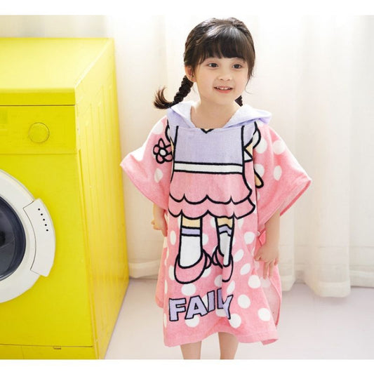 Pekanbaru Baju Handuk Mandi Anak Karakter / Handuk Ponco Topi