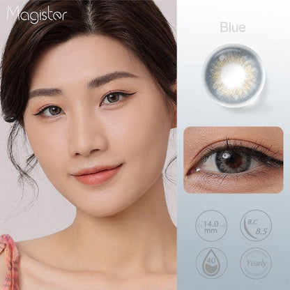 Pekanbaru Softlens Magister Mata Normal Abu-Abu/Hitam Lensa Warna Soflen Mata