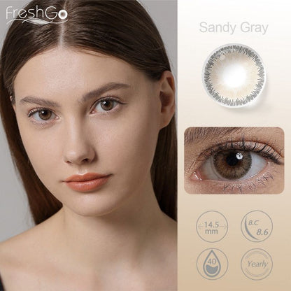 Pekanbaru Softlens Magister Mata Normal Abu-Abu/Hitam Lensa Warna Soflen Mata