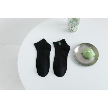[littlecrab] Kaos Kaki Avocado Colorful Women Socks Import Avocado Kaos Kaki Hijau Buah Korean Style