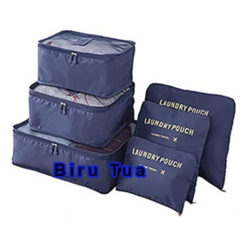 Pekanbaru Travel 6 In 1 Bag Set Storage Organizer Koper / Tas