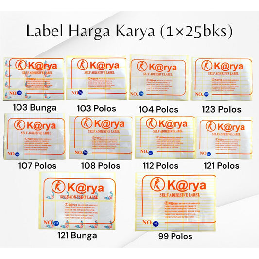 Pekanbaru Stiker Label Harga Karya / Label Undangan