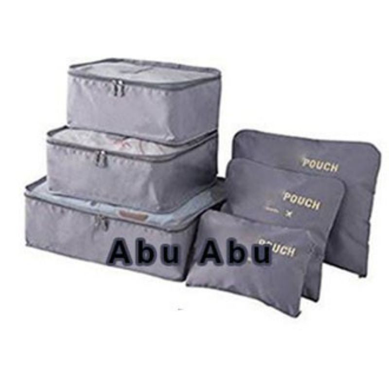 Pekanbaru Travel 6 In 1 Bag Set Storage Organizer Koper / Tas