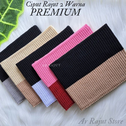 Pekanbaru Anak Hijab Bandana Rajut 2 Warna / Inner Rajut 2 Warna / Ciput Rajut 2 Warna / Inner Anti