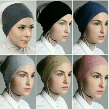 Pekanbaru Anak Hijab Bandana Rajut 2 Warna / Inner Rajut 2 Warna / Ciput Rajut 2 Warna / Inner Anti