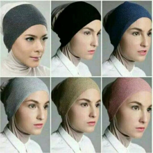 Pekanbaru Anak Hijab Bandana Rajut 2 Warna / Inner Rajut 2 Warna / Ciput Rajut 2 Warna / Inner Anti