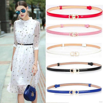 Pekanbaru Ikat Pinggang Gesper Belt Kecil Wanita Bahan Kulit Pu / Tali Pinggang Wanita / Gesper