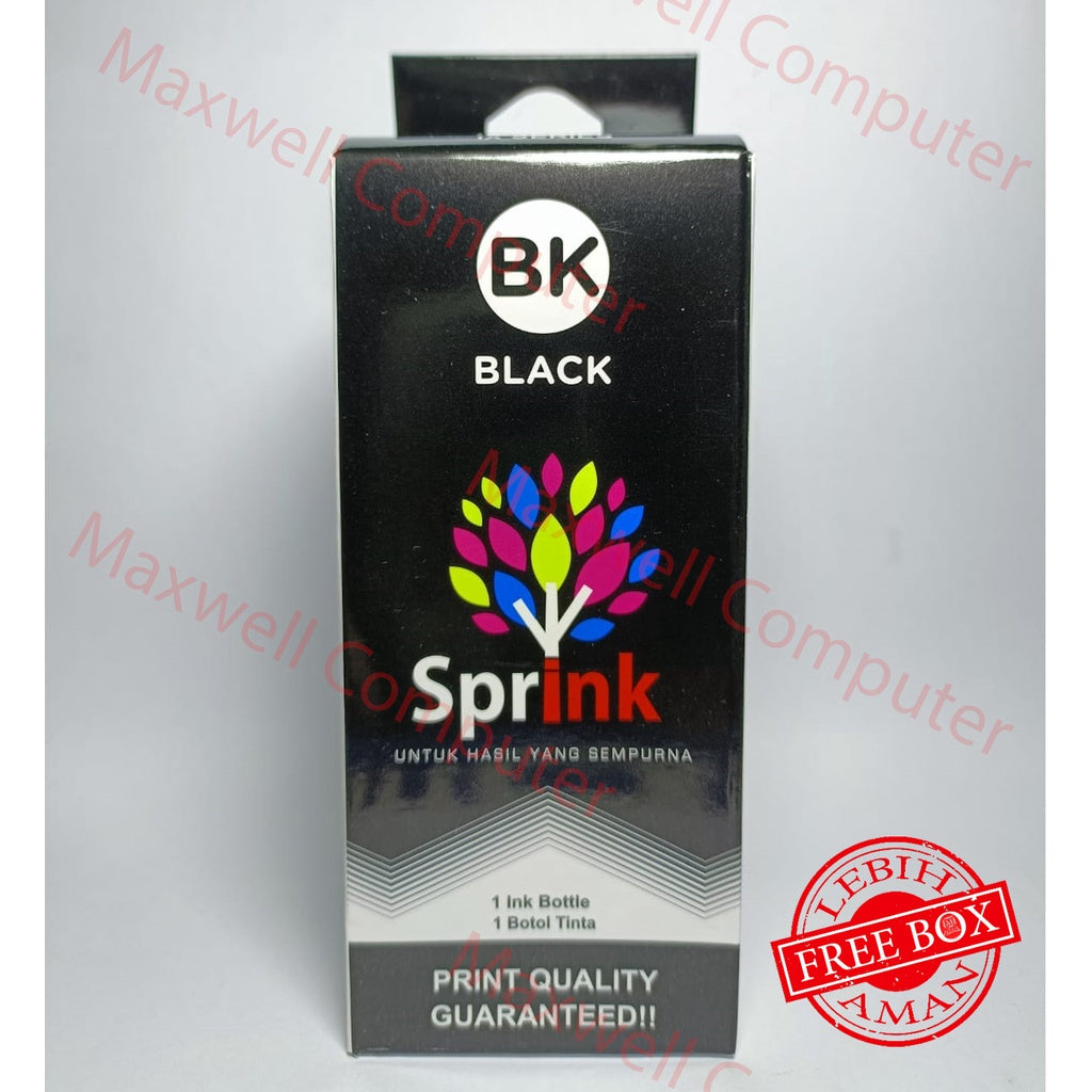 Pekanbaru Tinta Sprink Premium For Canon Black / Hitam 150Ml -G1000 G2000 G2002 G3000 G4000 G1010 G2010 G3010 G4010