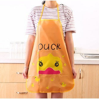 HR-Celemek Apron Masak Dapur Anti Tahan Air Waterproof Jumbo Transparan Import