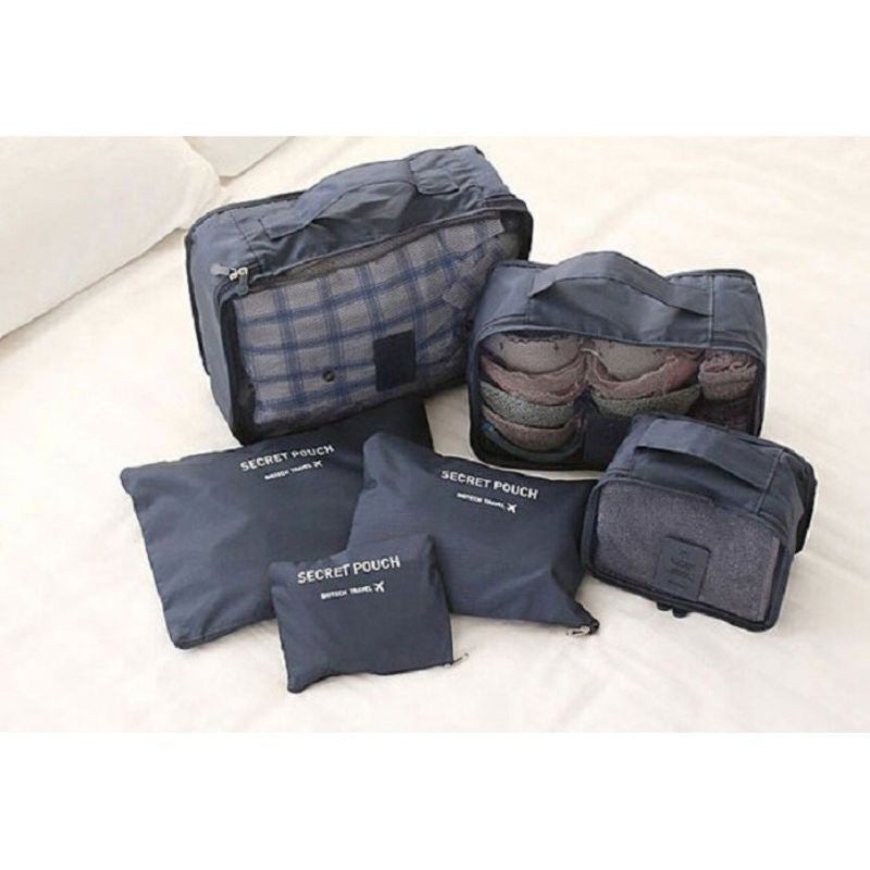 Pekanbaru Travel 6 In 1 Bag Set Storage Organizer Koper / Tas
