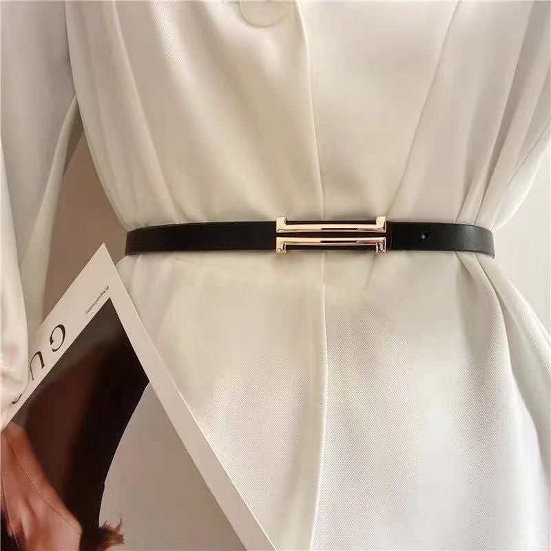 Pekanbaru Ikat Pinggang Gesper Belt Kecil Wanita Bahan Kulit Pu / Tali Pinggang Wanita / Gesper