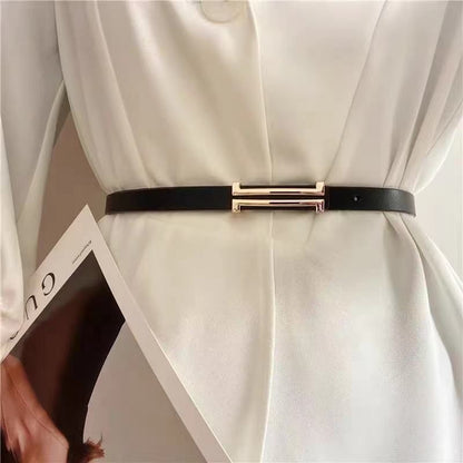 Pekanbaru Ikat Pinggang Gesper Belt Kecil Wanita Bahan Kulit Pu / Tali Pinggang Wanita / Gesper