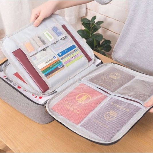 Pekanbaru Tas Dokumen Tempat Penyimpanan File Pasport Travel Bag Storage Box