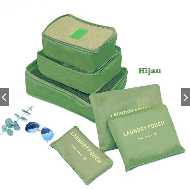Pekanbaru Travel 6 In 1 Bag Set Storage Organizer Koper / Tas