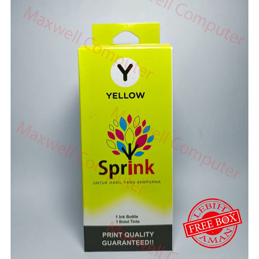Pekanbaru Tinta Sprink Premium For Canon Yellow / Kuning 150Ml -G1000 G2000 G2002 G3000 G4000 G1010 G2010 G3010 G4010