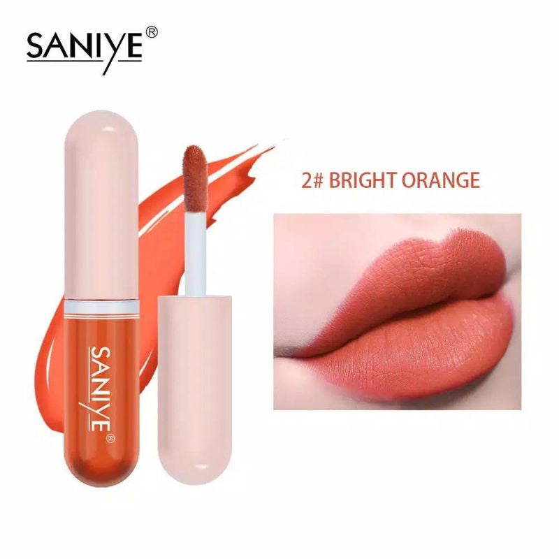 Pekanbaru Saniye Lip Tint Mini Matte Capsule Shape Liquid Lipstik Lipgross