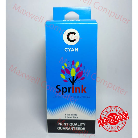 Pekanbaru Tinta Sprink Premium For Canon Cyan / Biru 150Ml -G1000 G2000 G2002 G3000 G4000 G1010 G2010 G3010 G4010