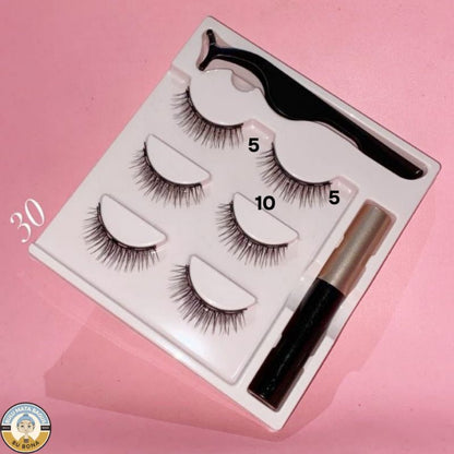 Pekanbaru Eyelash Magnetic 1 Set Lengkap Bulu Mata Magnet 3 Psg