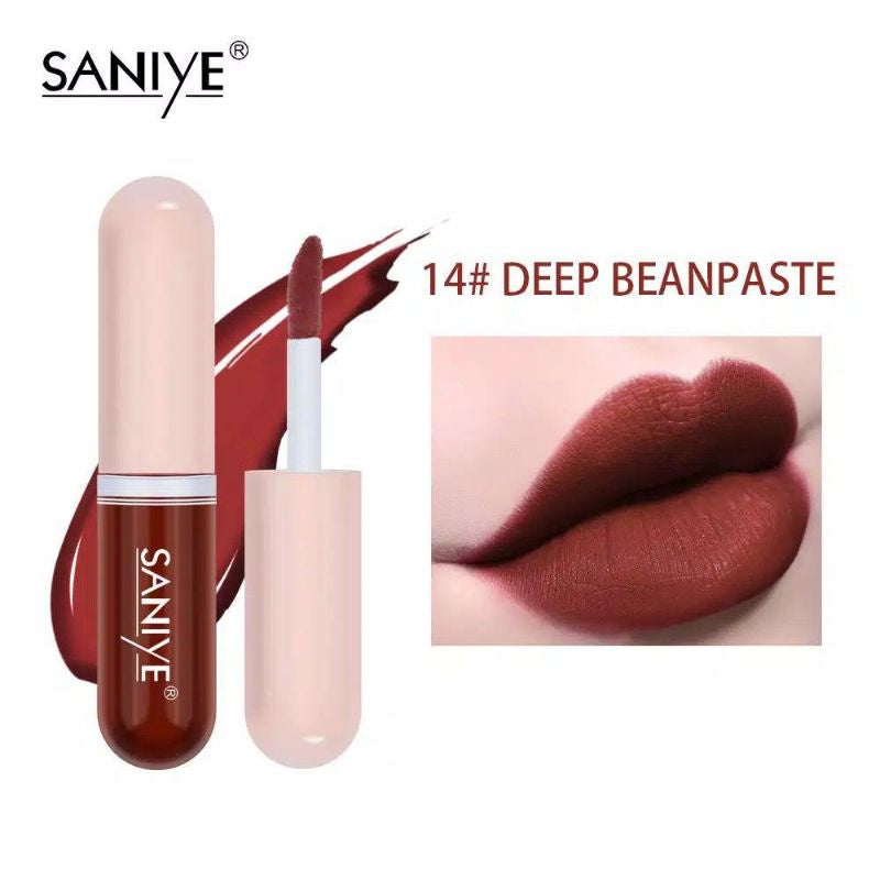 Pekanbaru Saniye Lip Tint Mini Matte Capsule Shape Liquid Lipstik Lipgross