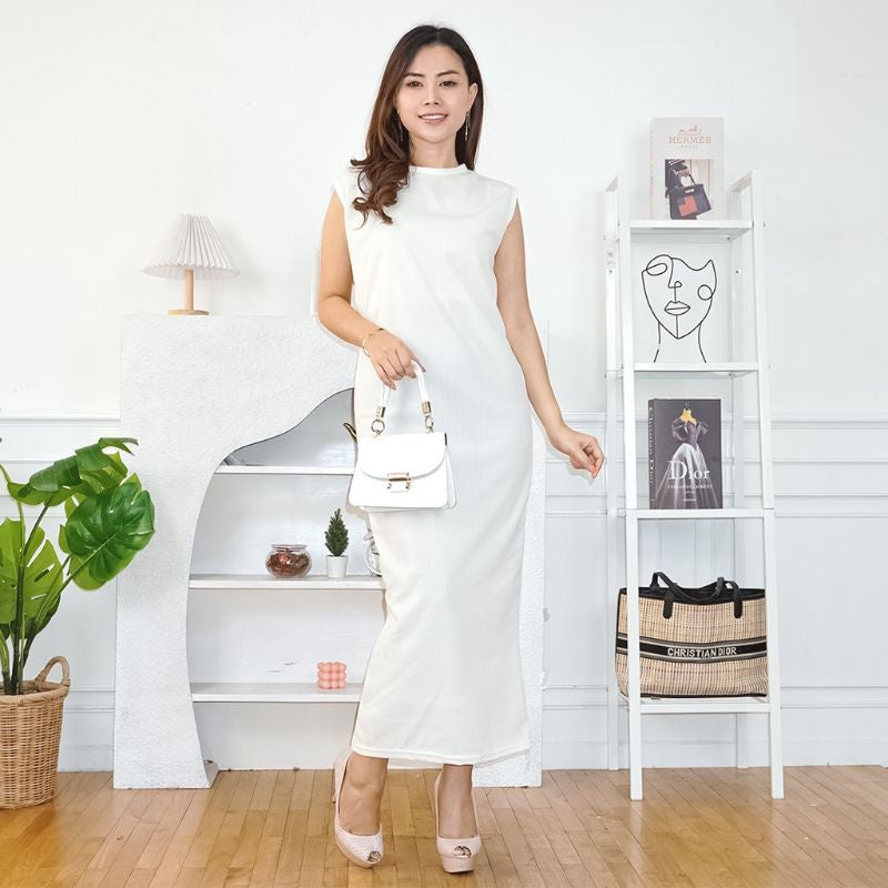 Pekanbaru Finely April Knit Inner Span/Dress Polos Panjang/Inne Polos
