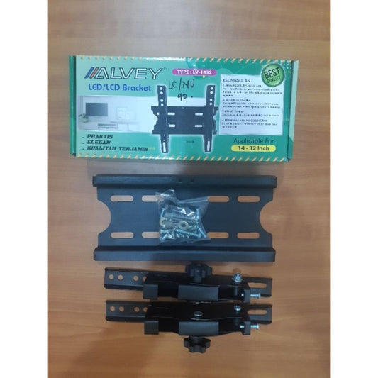 Pekanbaru Bracket Tv / Penopang Tv / Breket Tv Led Lcd Alvey 14 - 32"