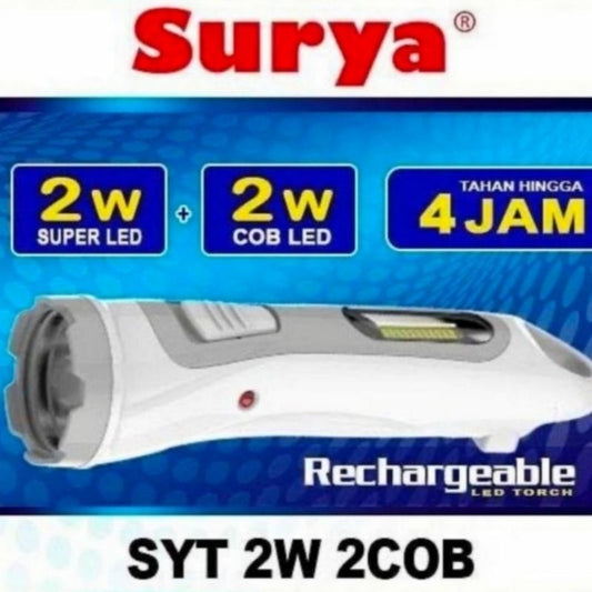 Pekanbaru Senter Emergency Led Surya Syt 2W 2Cob Rechargeable