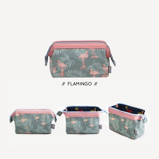 Pekanbaru HR-POUCH KAIN] Tas Pouch Kosmetik / Tas Makeup Anti Air Waterproof Kapasitas Besar Murah