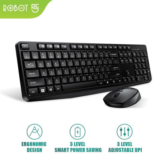 Pekanbaru Robot Keyboard Mouse Combo Wireless Km3100 Km300 Km-3100