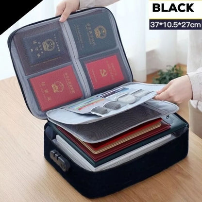 Pekanbaru Tas Dokumen Tempat Penyimpanan File Pasport Travel Bag Storage Box