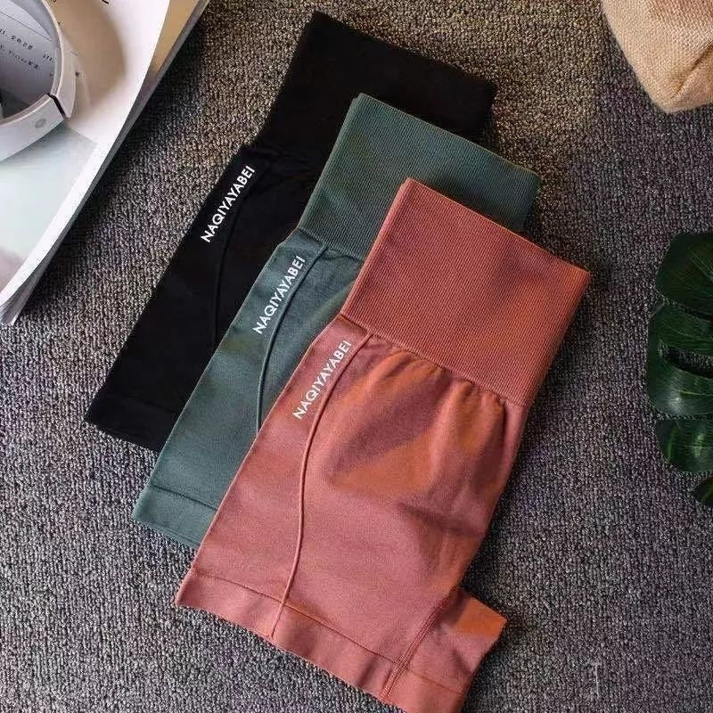 Pekanbaru Celana Legging Ketat Spandex High Waist Sepinggang Boxer Yoga Legging Sport Shot Sport