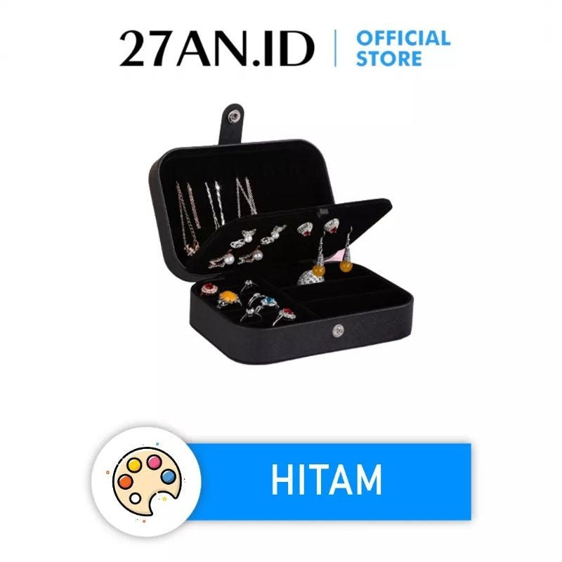 Pekanbaru Kotak Tempat Perhiasan Travel Jewelry Box Penyimpanan Anting Kalung Gelang Cincin
