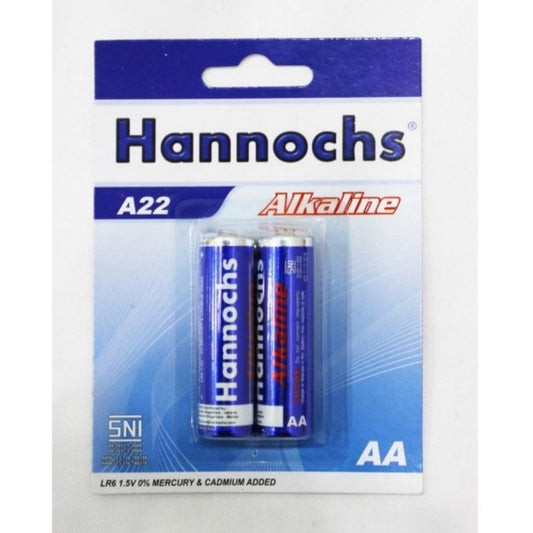 Pekanbaru Baterai Alkaline Hannochs Aa / A2 Isi 2Bh