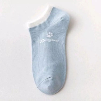 Pekanbaru Kaos Kaki Wanita Pria Pendek Kaos Kaki Beruang Unisex Semata Mata Kaki