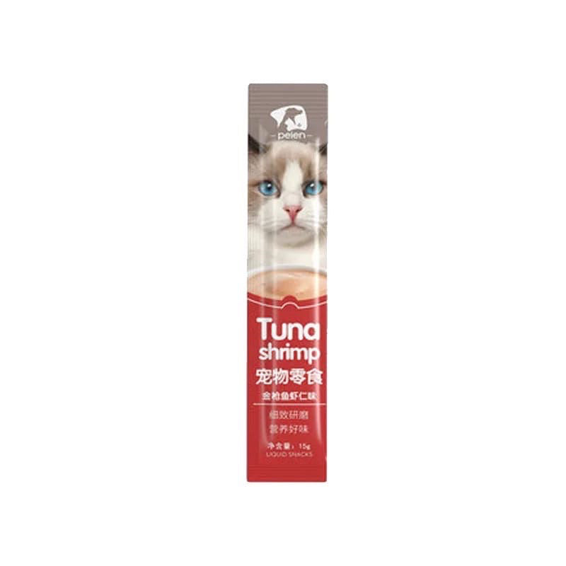 HR-Peien MCJ Snack Kucing hewan peliharaan Makanan Kucing Basah Batang Cat Stick 15gr Cat Treats Cat Food Strip