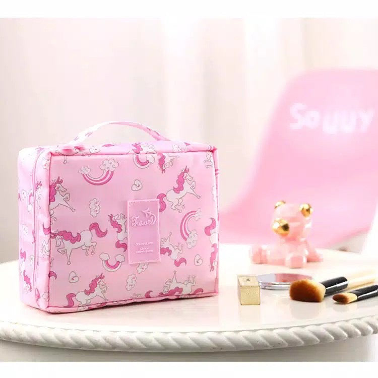 HR-Tas Kosmetik Multifungsi Kosmetik Pouch Tas Make Up Monopoly Makeup Multi Pouch Travel Import Murah Viral Souvenir Pesta Hadiah Kondangan