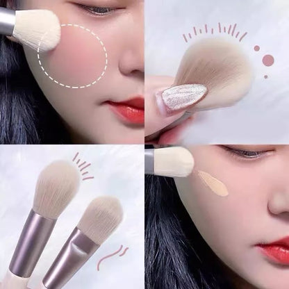 Pekanbaru Kuas Make Up Set Isi 8 Free Dompet Warna / Free Pouch Transparan / Alat Brush Make Up