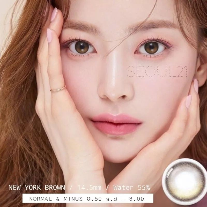 Pekanbaru Glowy By Urban/Topgel/Elcoco 14.5 Mm Normal Minus /Softlens Natural