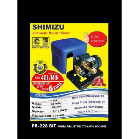 Pekanbaru Pompa Dorong Shimizu Pb 228 Bit Booster Pump Shimizu Pb-228 Bit