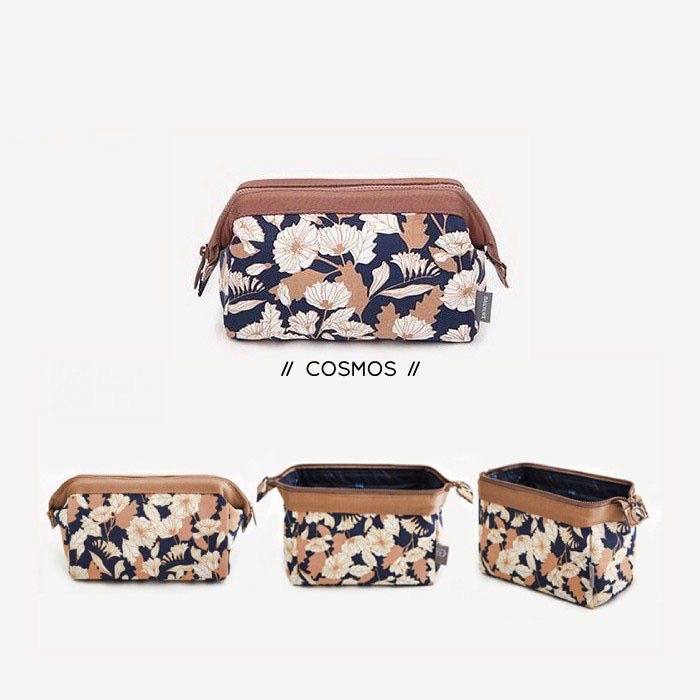 HR-POUCH KAIN] Tas Pouch Kosmetik / Tas Makeup Anti Air Waterproof Kapasitas Besar Murah