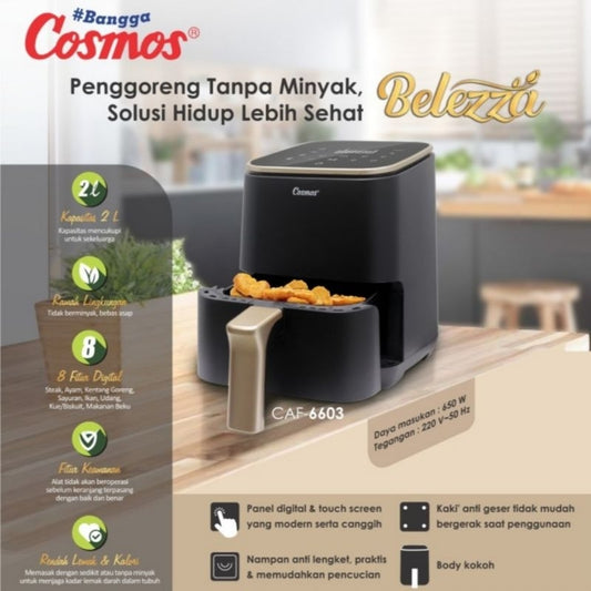 Pekanbaru Air Fryer Cosmos Caf 6603 Belezza / Caf-6603