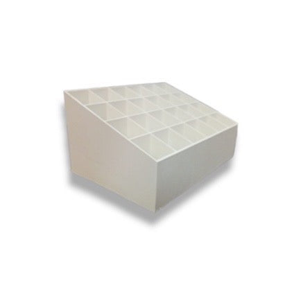HR-Rak Lipstik 24 Slot Lubang Penyimpanan Tempat Kutek Kosmetik Lipstick Display Rack 24 Grid Storage Box Organizer Serbaguna